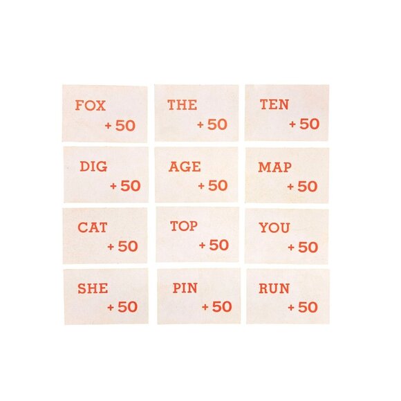 Vintage 1953 Keyword Board Game Replacement Cards & Instructions Parker Brothers - Picture 5 of 6